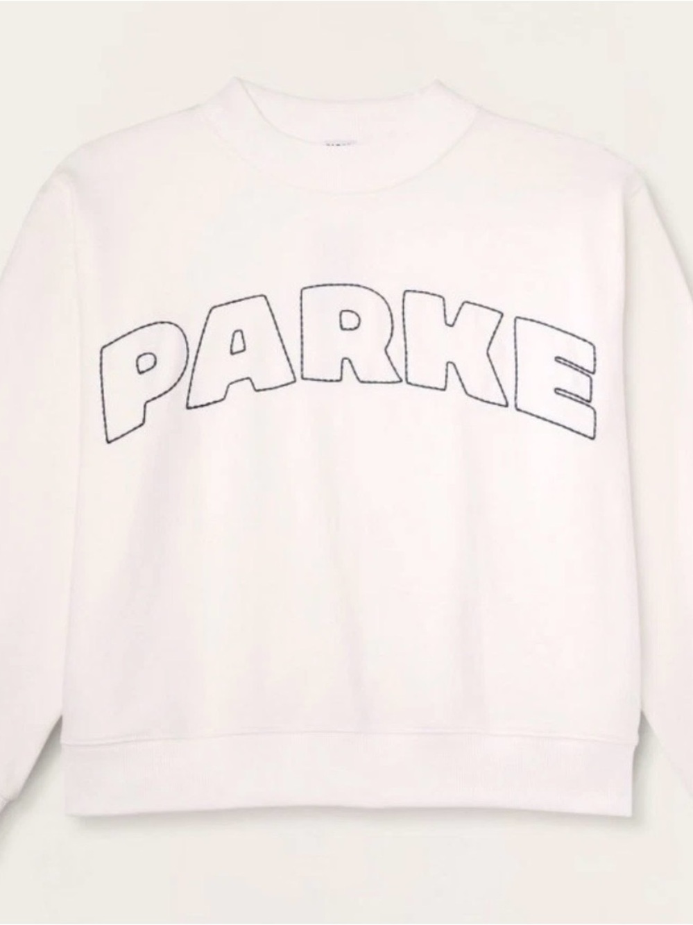 Parke x Target Mockneck Sweatshirt IN HAND